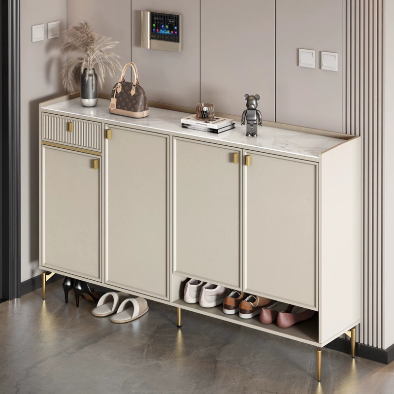 Shoe Rack Cabinet Narrow Entryway - Entreeplank Schoenenkasten Woonkameropslag Luxe kantoor Schoenenrek