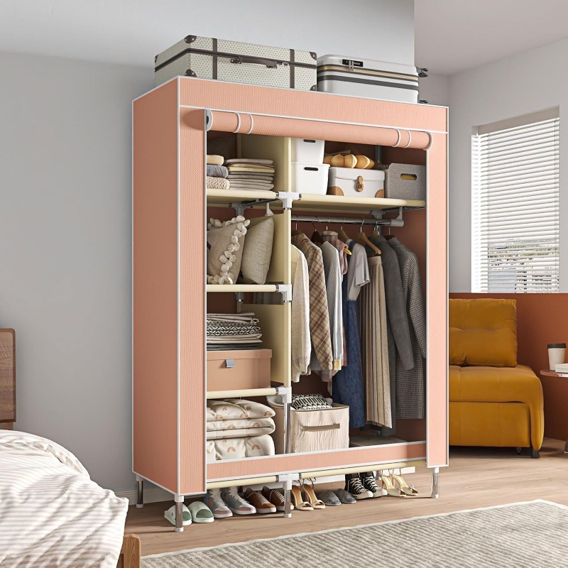 Wardrobe Closet Portable Fabric Cover - Draagbare kledingkast, vrijstaande hangende organisatie van