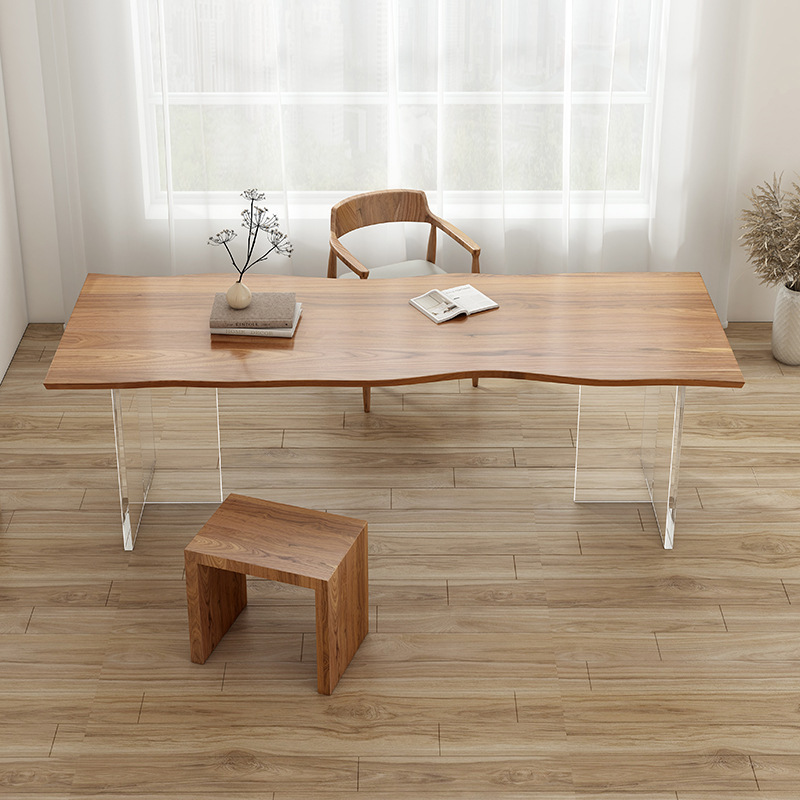 Tables - Nordic Luxe Acryl Massief Houten Bureau