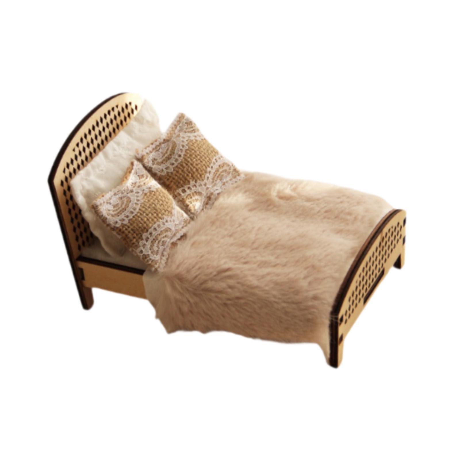 Bedroom Furniture - 1:12 schaal poppenhuis dubbel bed miniatuur
