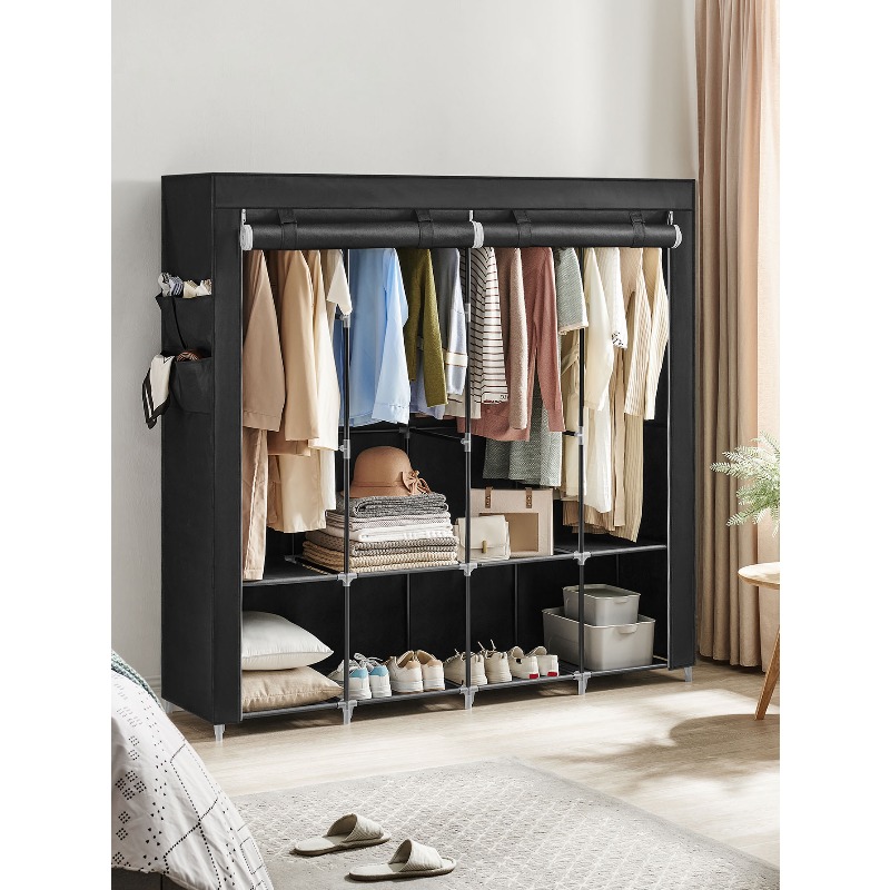 Wardrobe Closet Portable Fabric Cover - Draagbare kast, kledingkast-organizer met deksel, 4