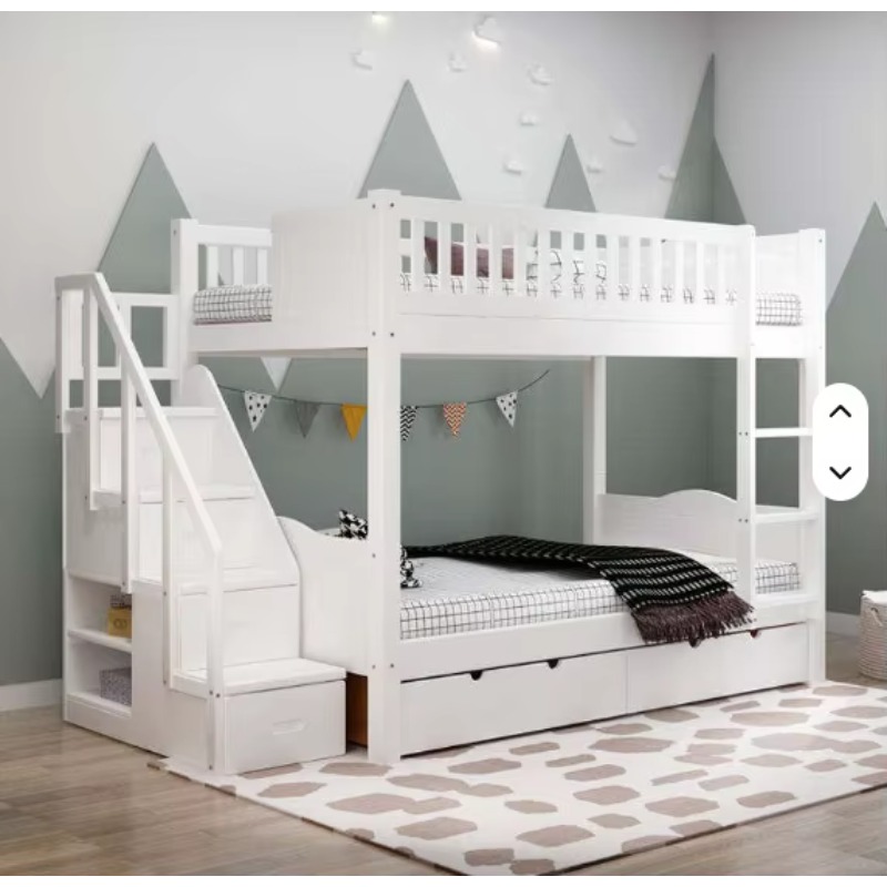 Bunk Bed With Stairs And Slide - Hotsell Meubels Stapelbed Kinderen Dubbel Stapelbed