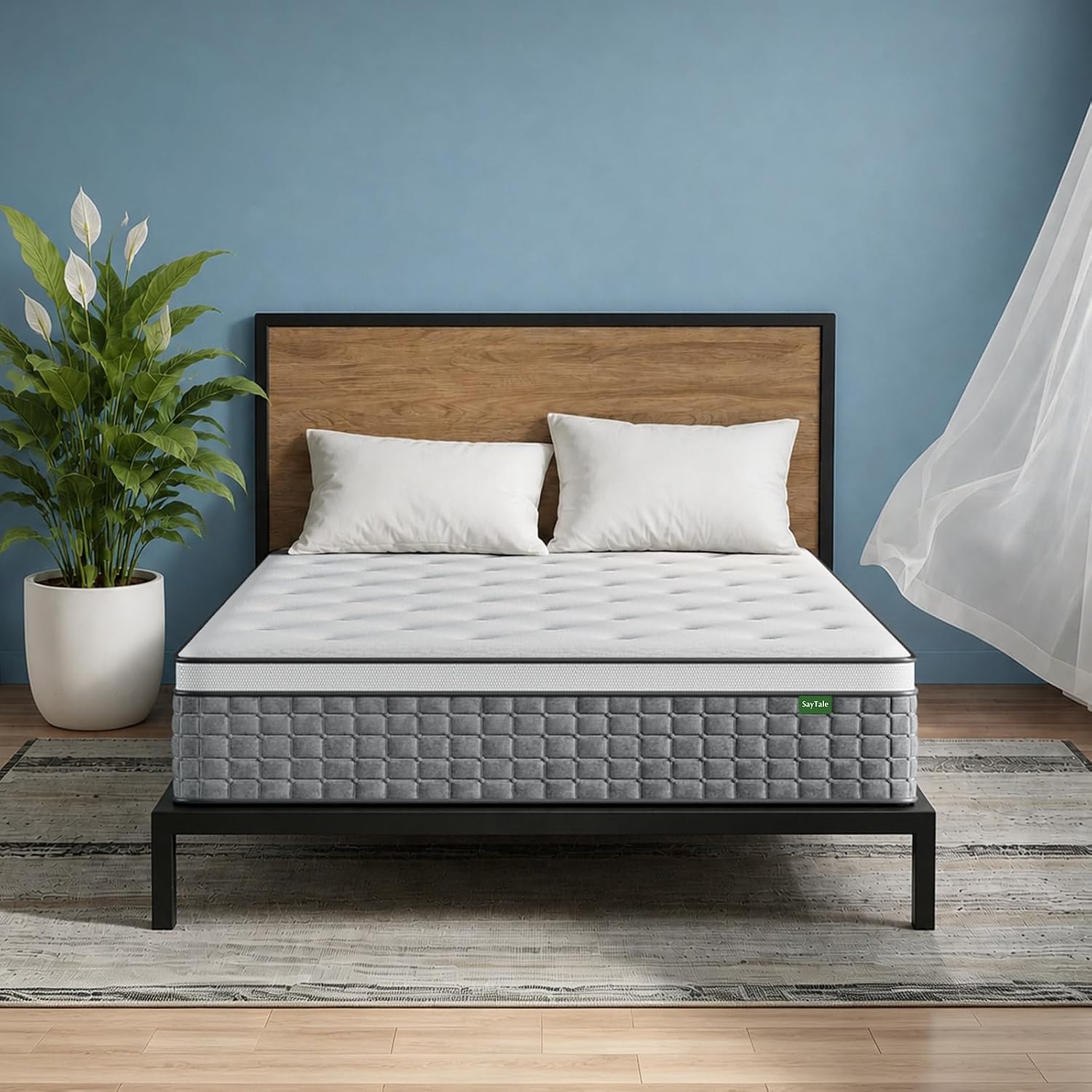 Memory Foam Mattress In A Box Queen - Queen-matras, 12 inch dikke hybride queen-matras