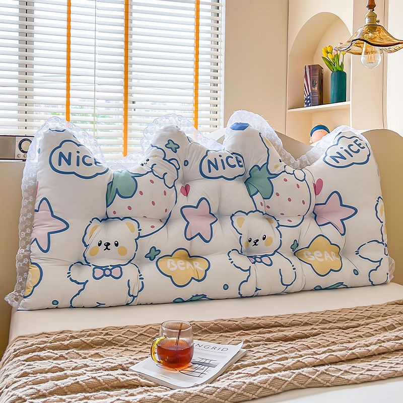 Headboard Cushion Backrest Tatami - Kanten Kroon 1.2M Lang Kussen Meisje