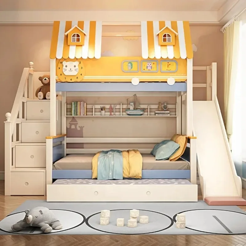 Houten kinderkamer stapelbed m - Bunk Bed With Stairs And Slide recensie en prijs