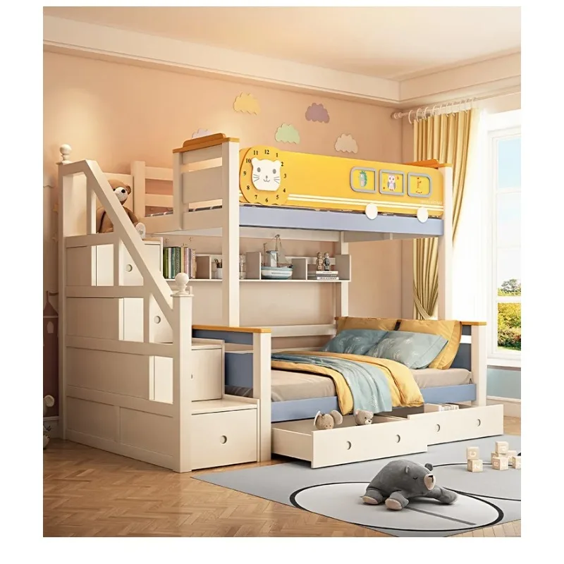 Houten kinderkamer stapelbed m - Bunk Bed With Stairs And Slide recensie en prijs