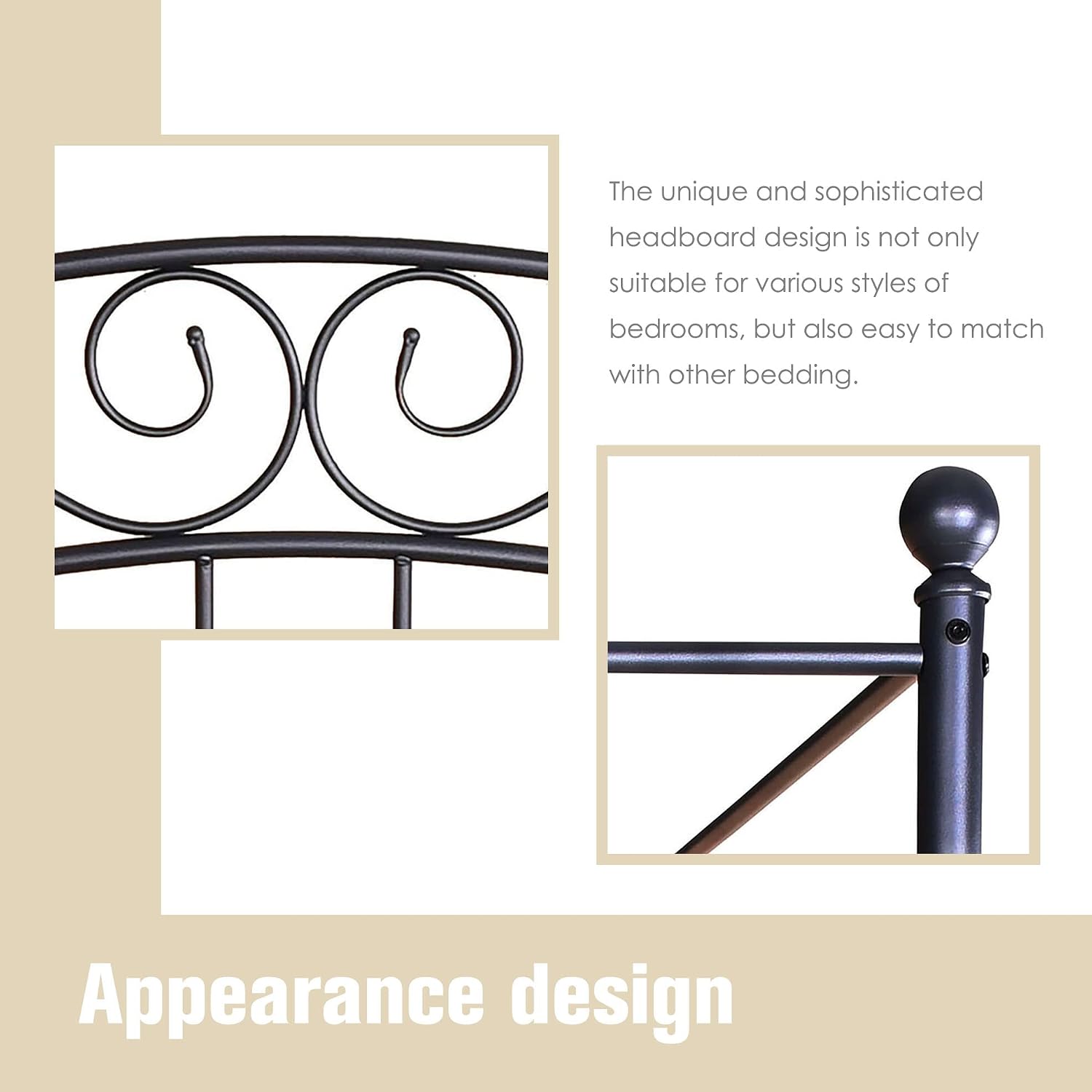 Queensize metalen hemelbedfram - Canopy Bed Frame Metal Queen recensie en prijs