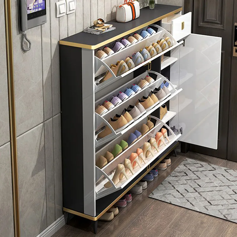 Ultradunne smalle schoenenkast - Shoe Rack Cabinet Narrow Entryway recensie en prijs