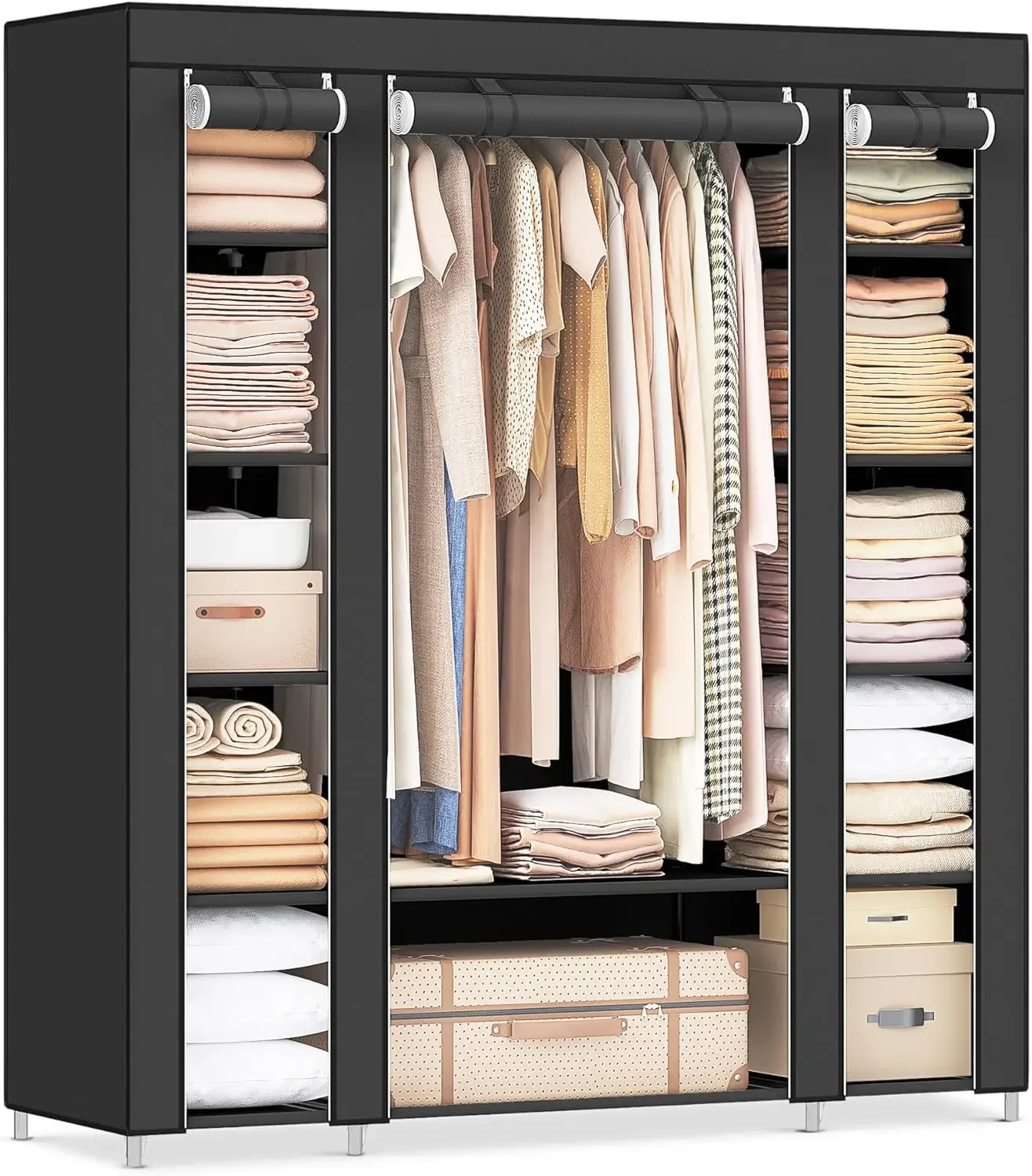 Cheng-Closet kledingkast, draa - Wardrobe Closet Portable Fabric Cover recensie en prijs