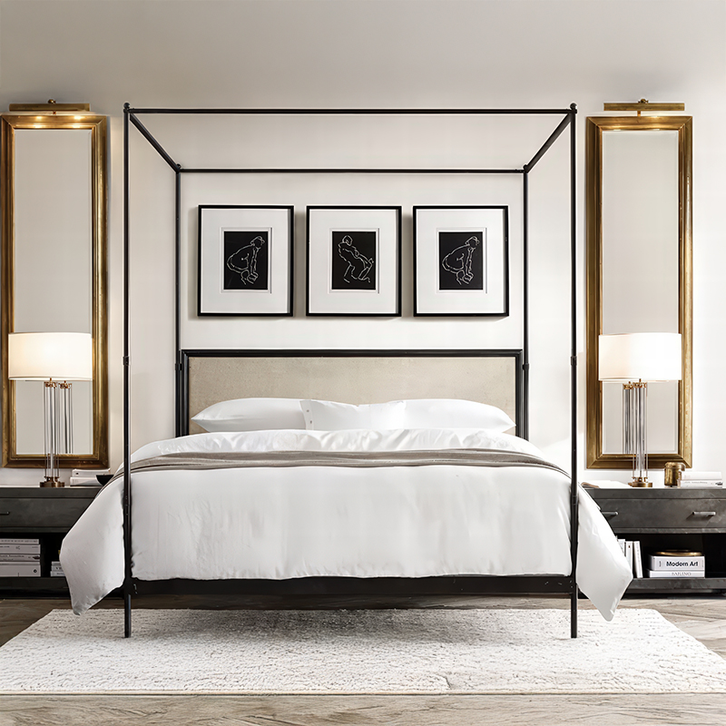 xx-Modern metalen bedframe in  - Canopy Bed Frame Metal Queen recensie en prijs