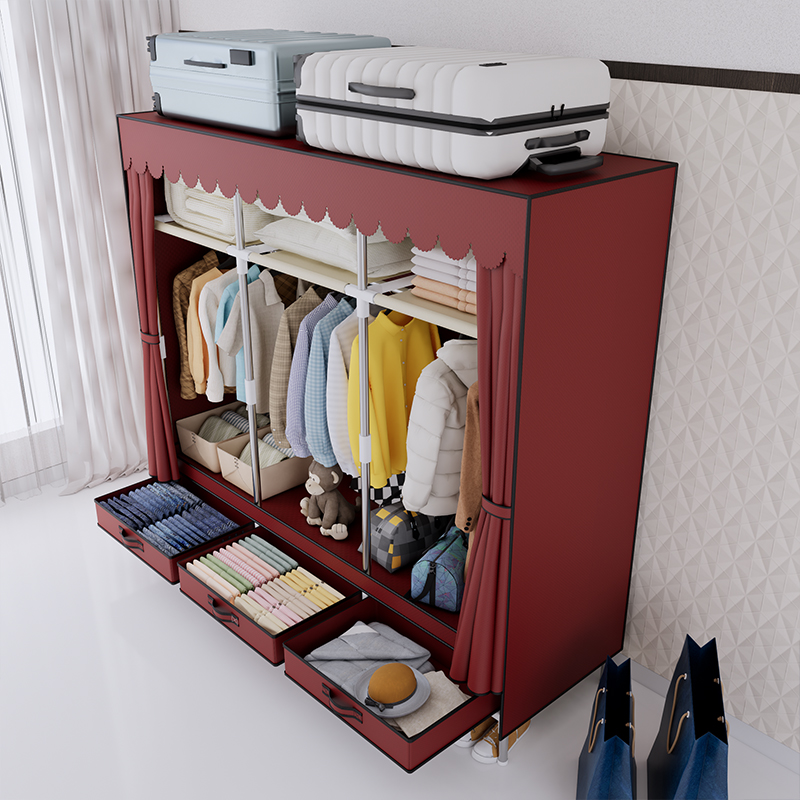 Draagbare kledingkast, kleding - Wardrobe Closet Portable Fabric Cover recensie en prijs