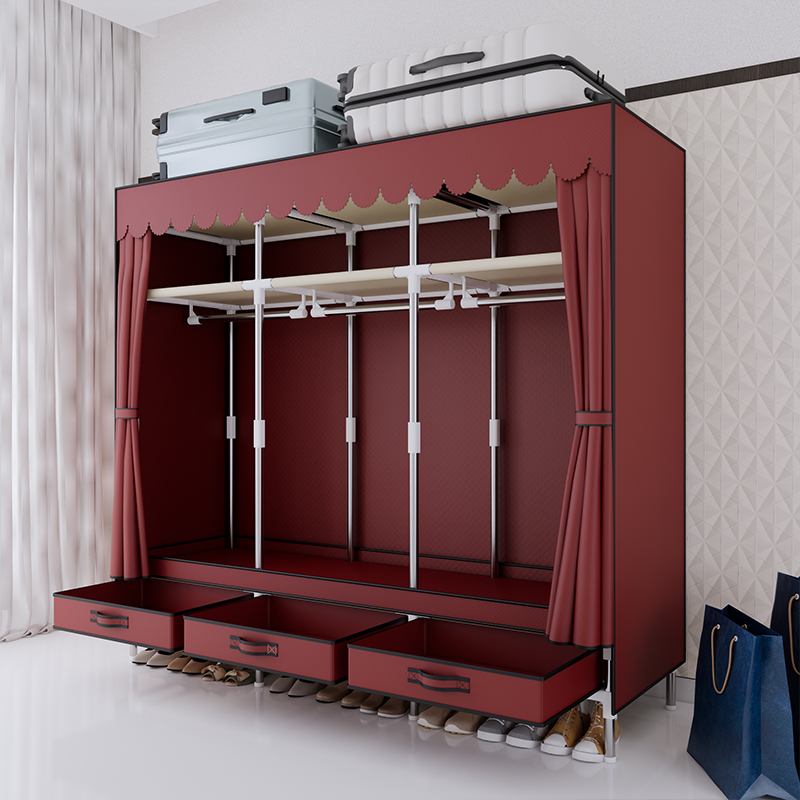 Draagbare kledingkast, kleding - Wardrobe Closet Portable Fabric Cover recensie en prijs
