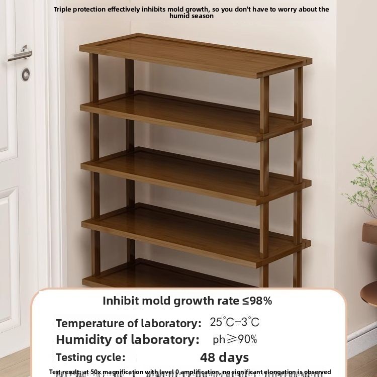 Schoenenrek in theekleur voor  - Shoe Rack Cabinet Narrow Entryway recensie en prijs