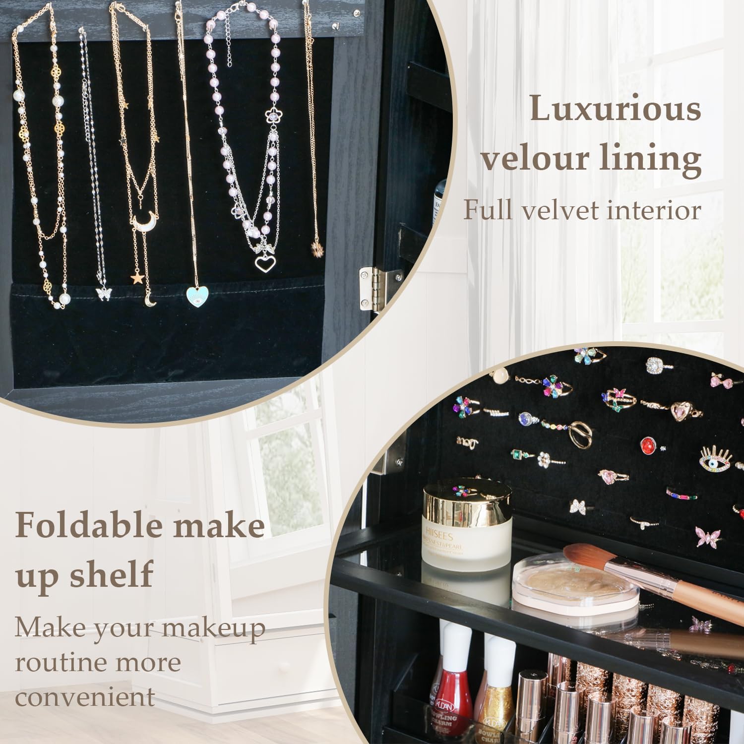 Volledig Opvallende Sieradenka - Full Length Mirror Jewelry Armoire recensie en prijs