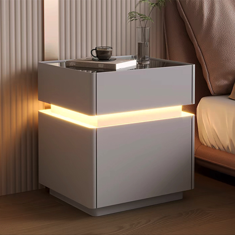 Intelligent nachtkastje met se - Solid Wood Nightstand 2 Drawers recensie en prijs