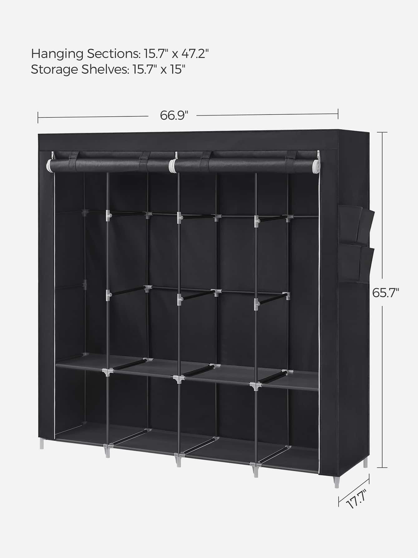 Draagbare kledingkast, kleding - Wardrobe Closet Portable Fabric Cover recensie en prijs