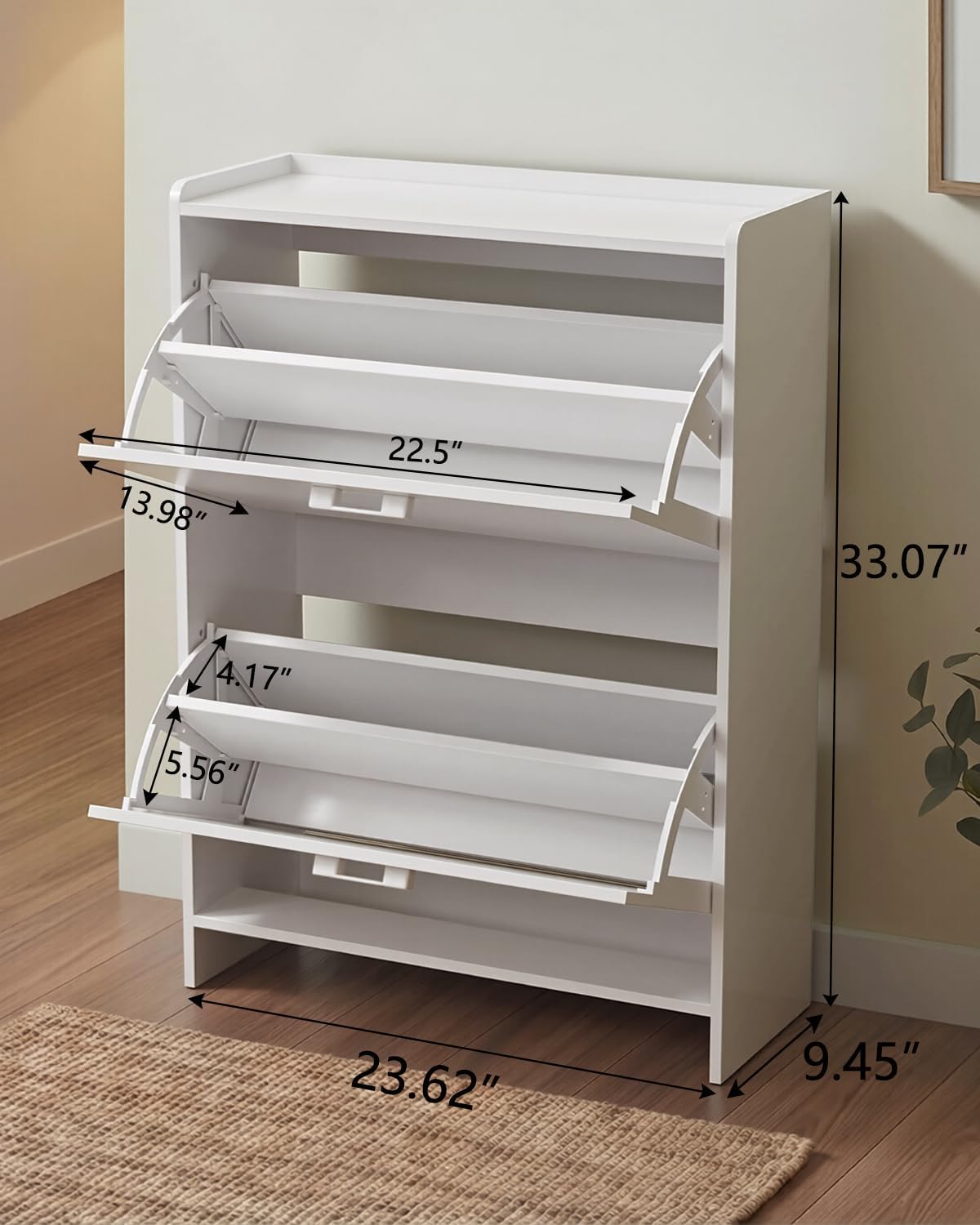 # Smalle schoenenkast met 2 op - Shoe Rack Cabinet Narrow Entryway recensie en prijs