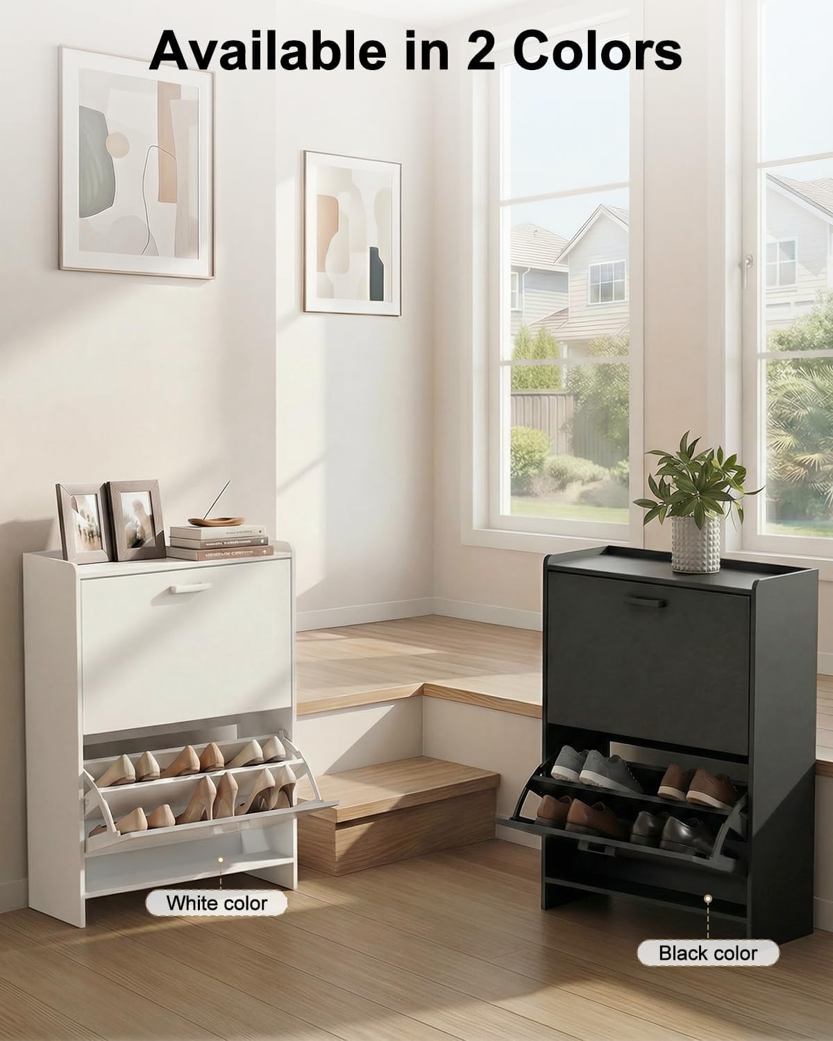 # Smalle schoenenkast met 2 op - Shoe Rack Cabinet Narrow Entryway recensie en prijs