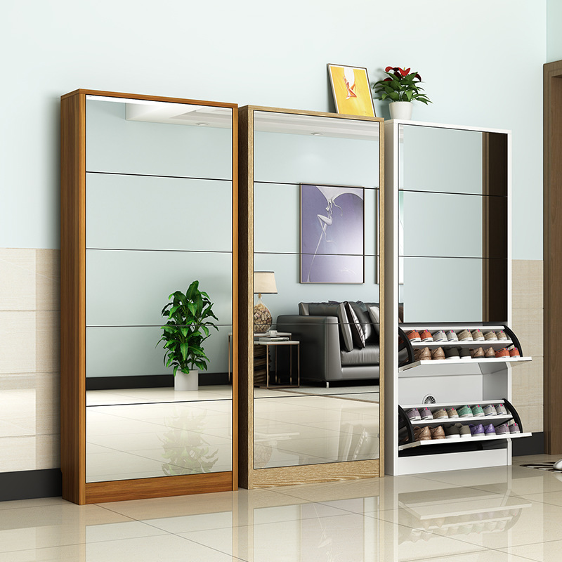 Moderne houten schoenenkast me - Shoe Rack Cabinet Narrow Entryway recensie en prijs
