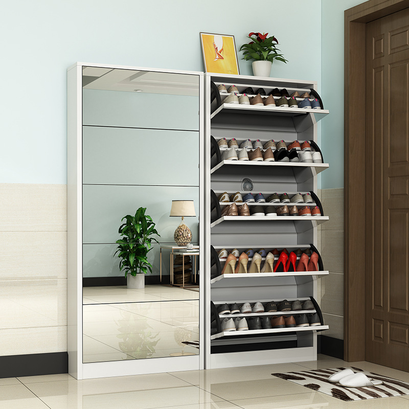 Moderne houten schoenenkast me - Shoe Rack Cabinet Narrow Entryway recensie en prijs
