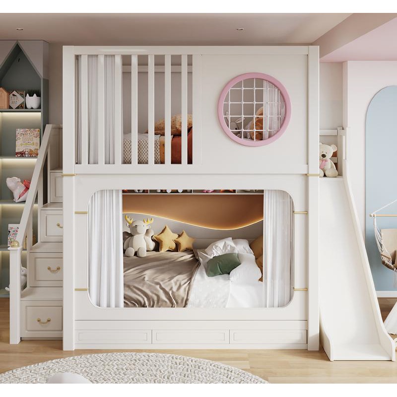 Kinderstapelebedden met glijba - Bunk Bed With Stairs And Slide recensie en prijs