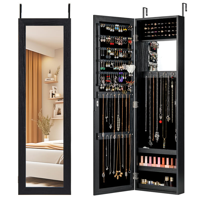 Gesloten sieradenkast, aan de  - Full Length Mirror Jewelry Armoire recensie en prijs