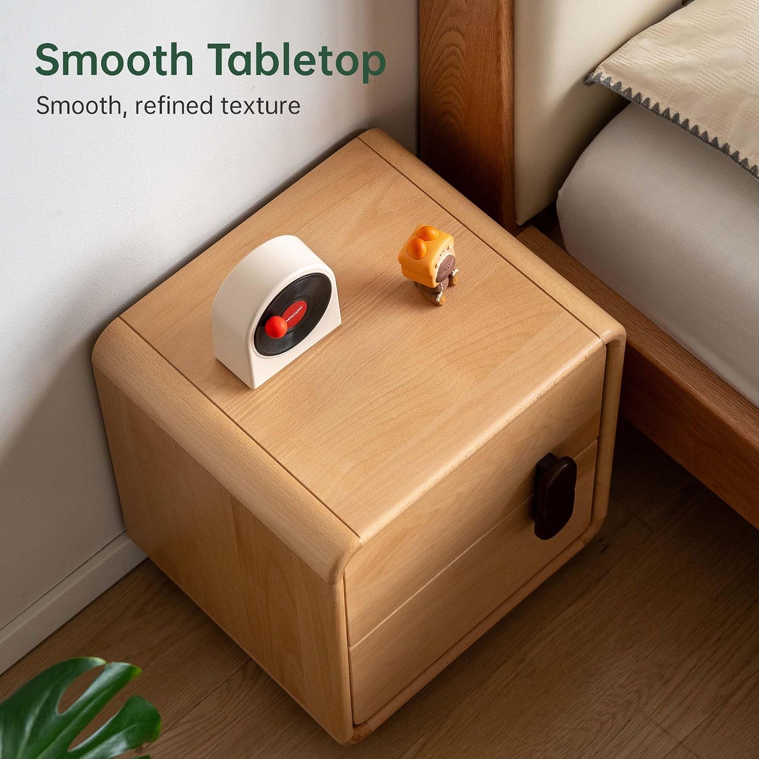 Nachtkastje van massief hout m - Solid Wood Nightstand 2 Drawers recensie en prijs
