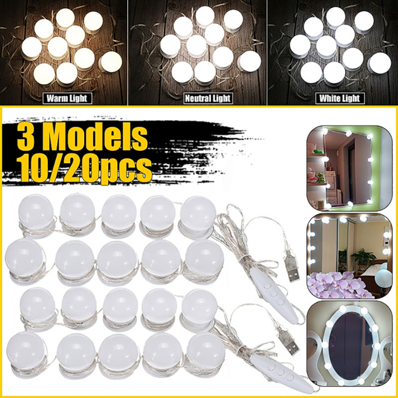 LED make-upspiegel gloeilampen - Dressing Table Vanity With Lighted Mirror recensie en prijs