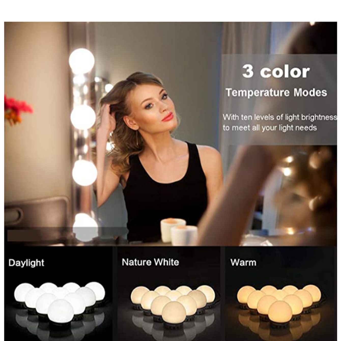 LED make-upspiegel gloeilampen - Dressing Table Vanity With Lighted Mirror recensie en prijs