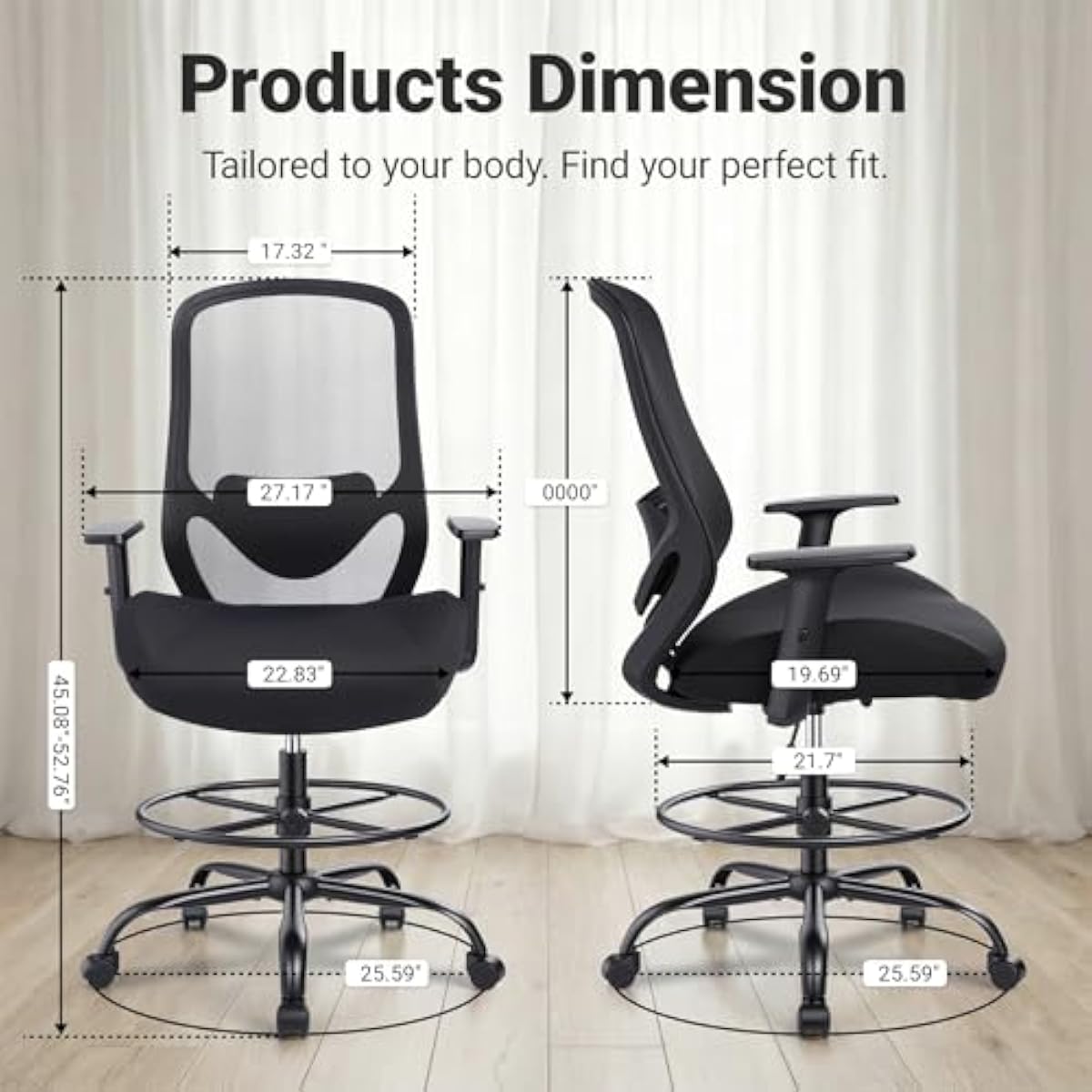 Ergonomische hoge tekenstoel m - Chairs recensie en prijs