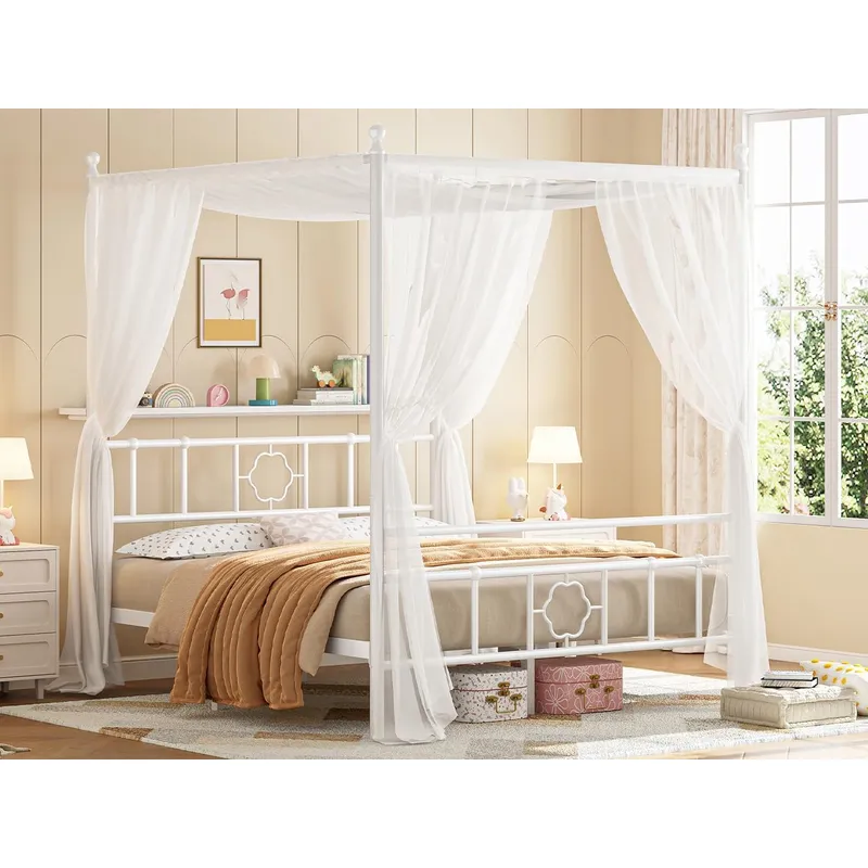 Queen bedframe met opbergruimt - Canopy Bed Frame Metal Queen recensie en prijs