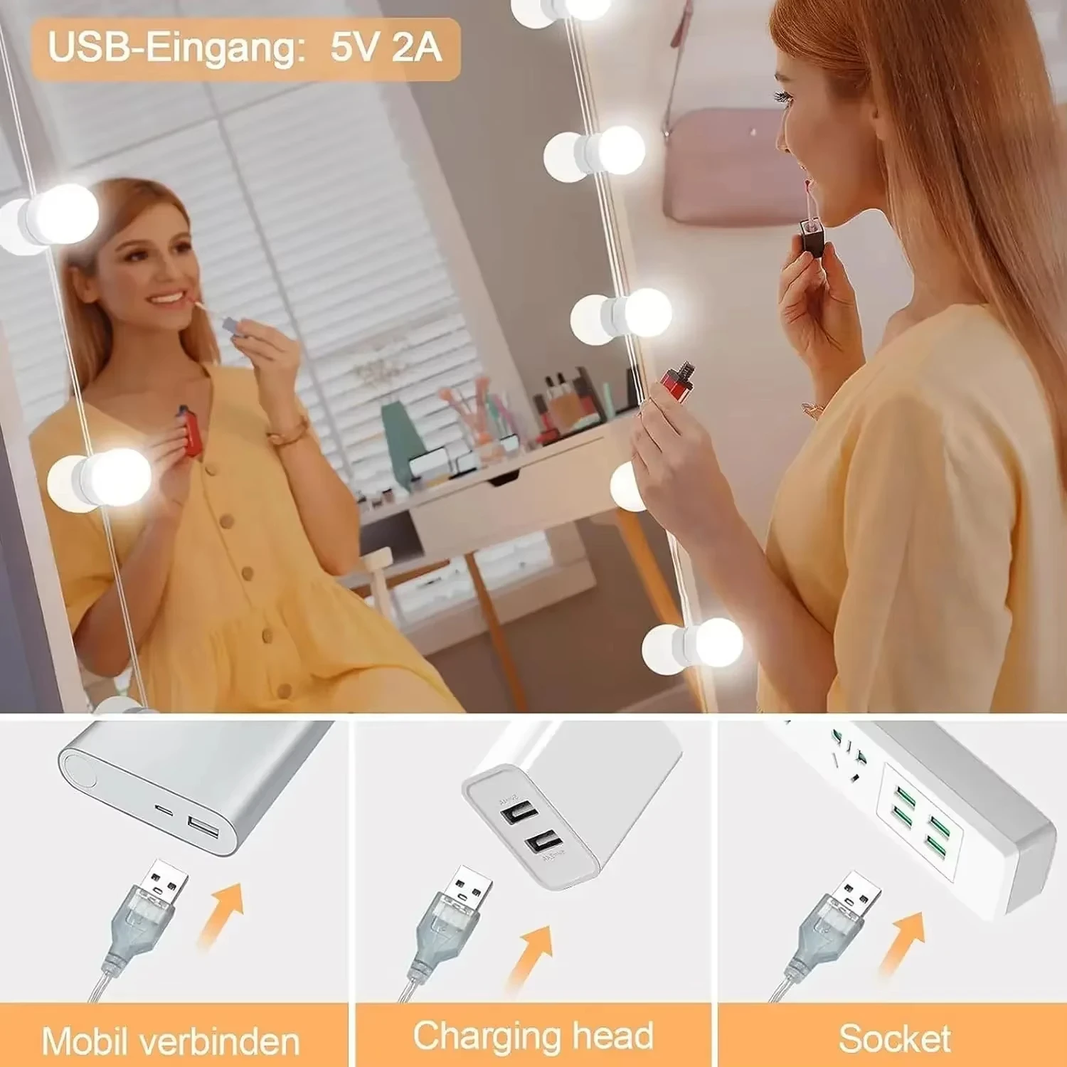 Hollywood Vanity Mirror Lights - Dressing Table Vanity With Lighted Mirror recensie en prijs