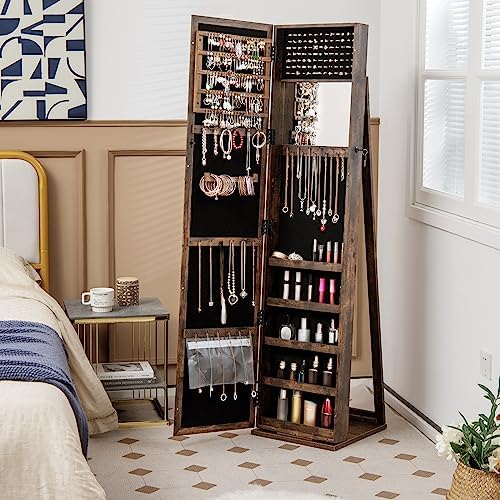 Sieradenkast met spiegel in vo - Full Length Mirror Jewelry Armoire recensie en prijs