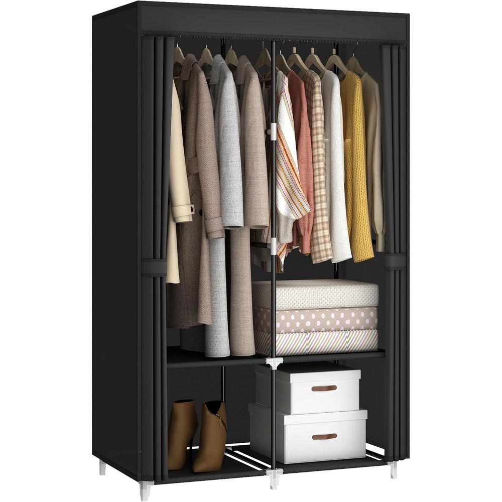 Draagbare kledingkast voor kle - Wardrobe Closet Portable Fabric Cover recensie en prijs