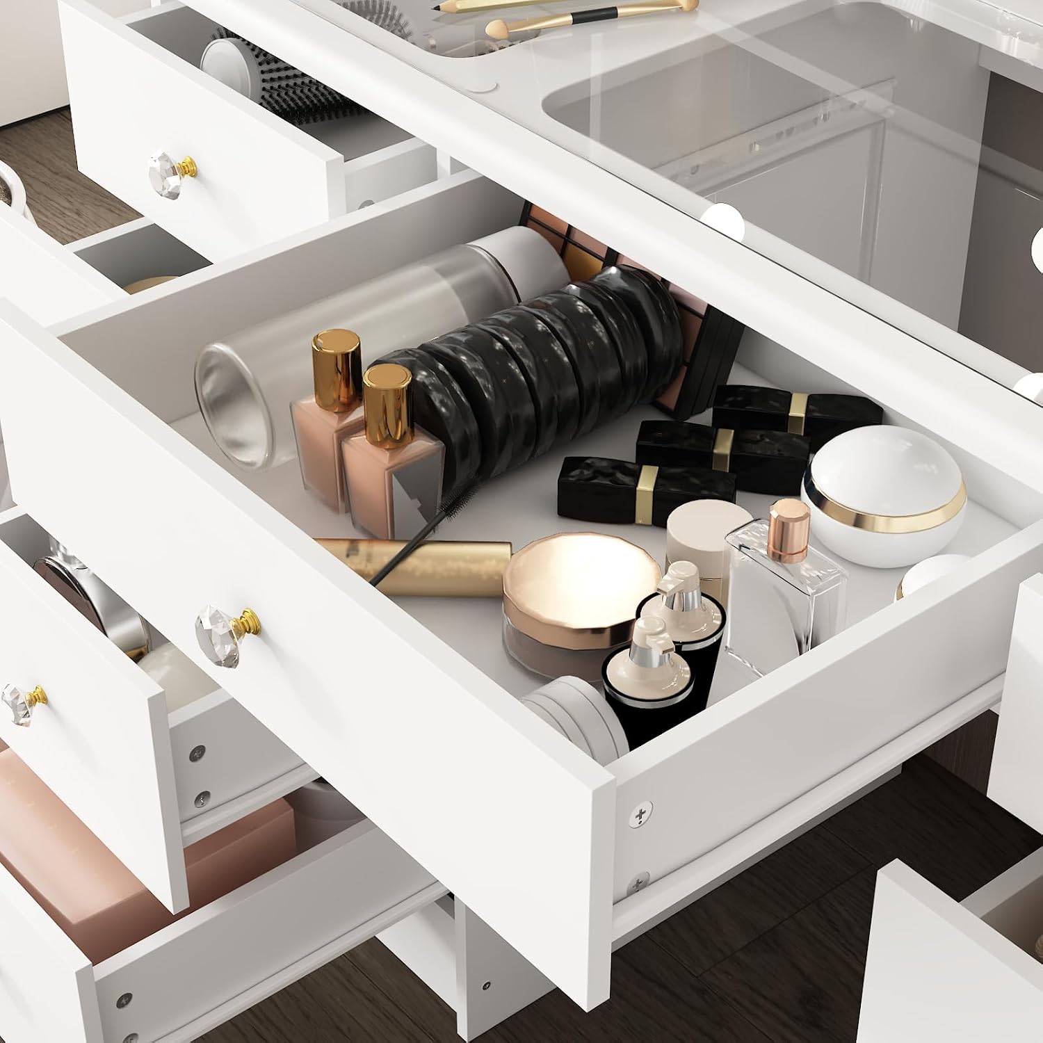 Kaptafel met spiegel en verlic - Dressing Table Vanity With Lighted Mirror recensie en prijs