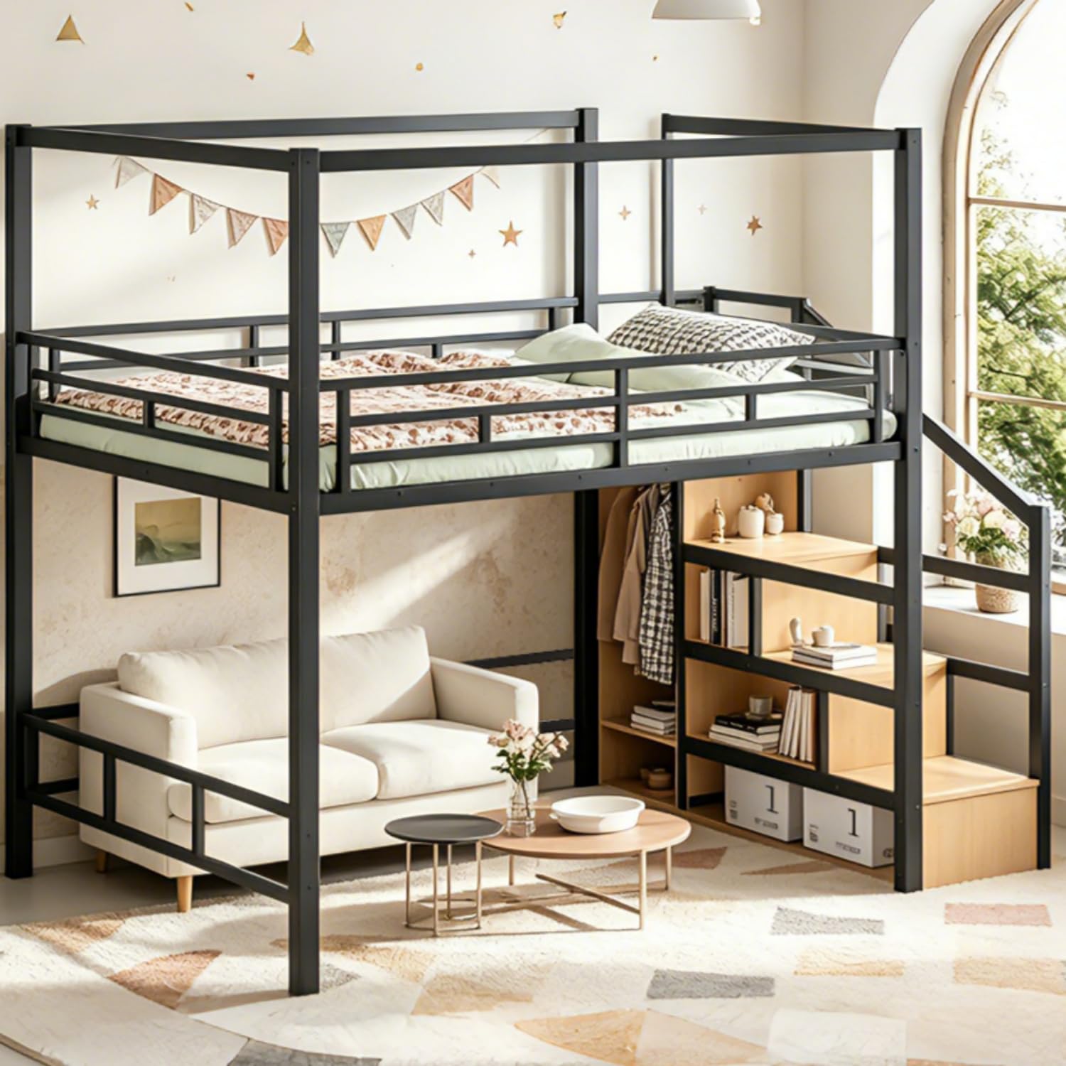 Queen Loftbed met opbergruimte - Canopy Bed Frame Metal Queen recensie en prijs