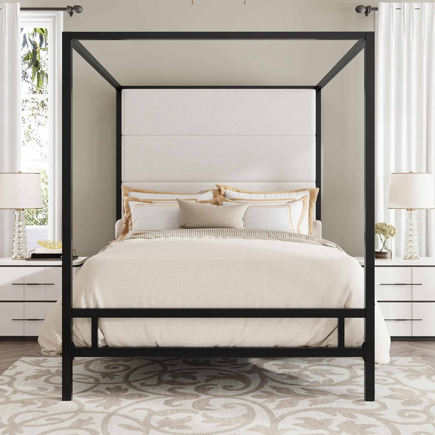 Queen Canopy Bed Frame Metal 4 - Canopy Bed Frame Metal Queen recensie en prijs