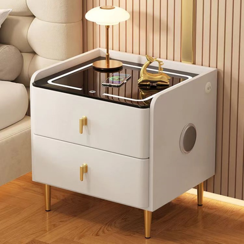 Houten nachtkastje in Scandina - Solid Wood Nightstand 2 Drawers recensie en prijs