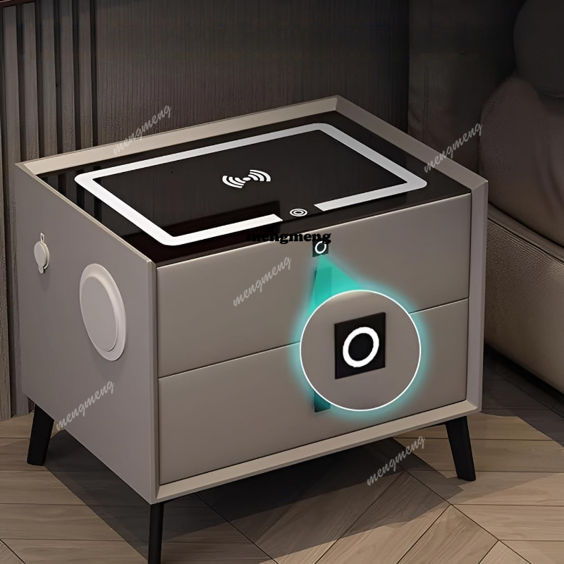 Massief houten slim nachtkastj - Solid Wood Nightstand 2 Drawers recensie en prijs