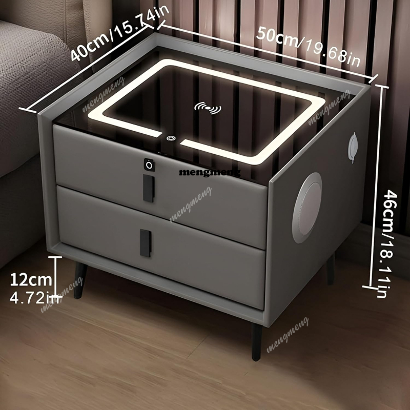 Massief houten slim nachtkastj - Solid Wood Nightstand 2 Drawers recensie en prijs