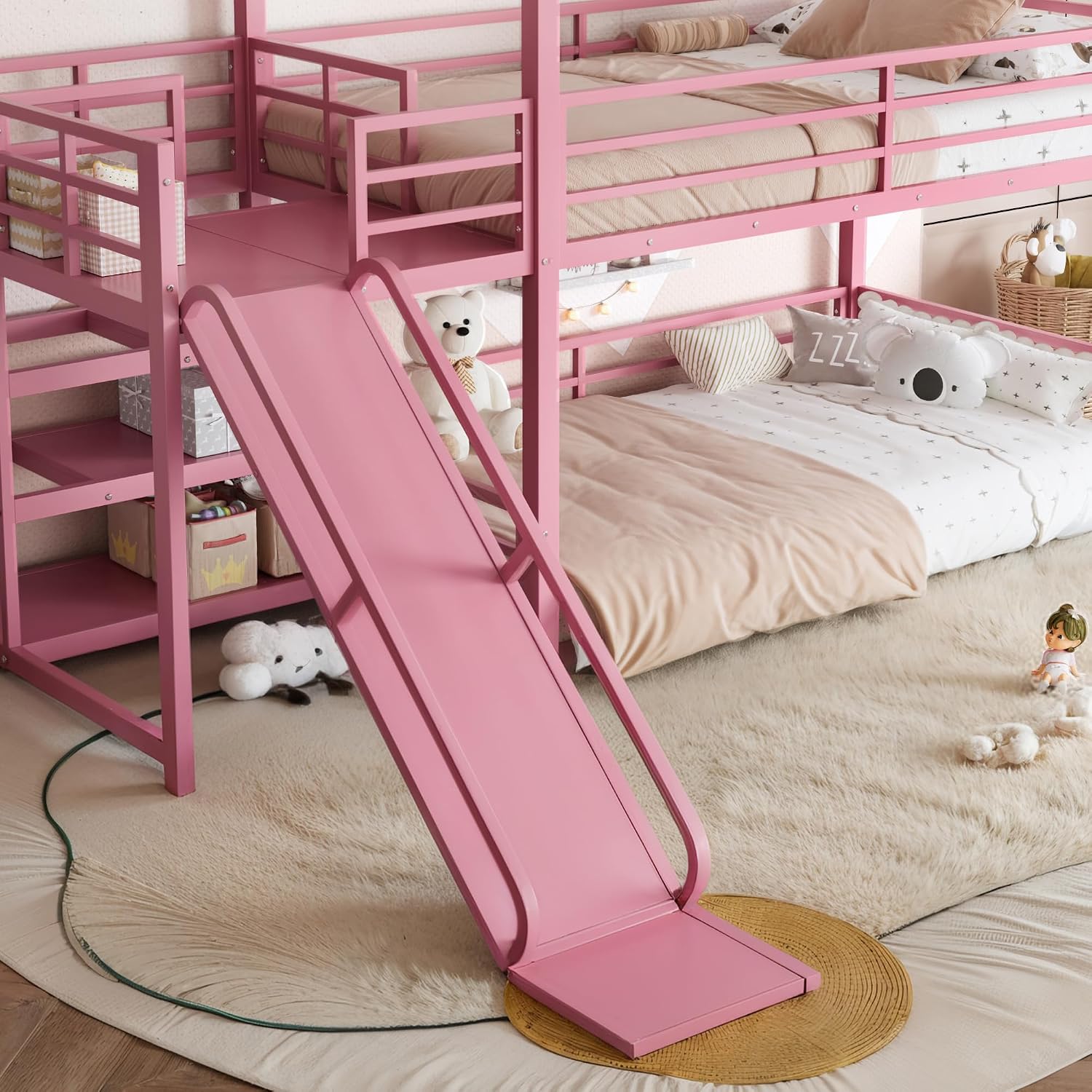 Tweepersoons stapelbed met gli - Bunk Bed With Stairs And Slide recensie en prijs