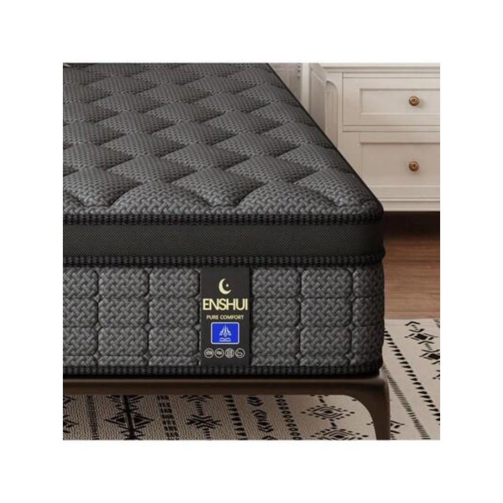 12 inch hybride matras, verkri - Memory Foam Mattress In A Box Queen recensie en prijs