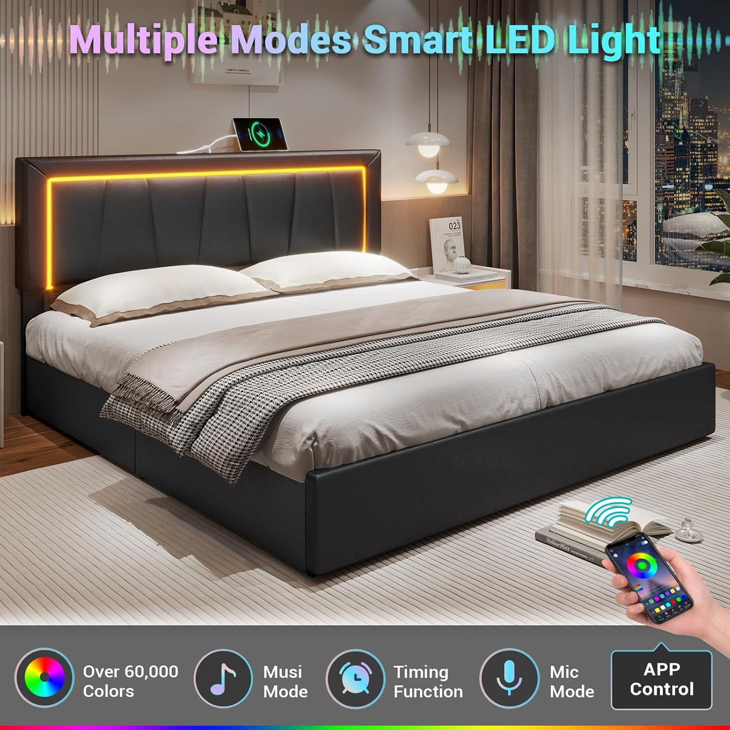 California King bedframe met 4 - King Size Bed Frame With Storage Drawers recensie en prijs