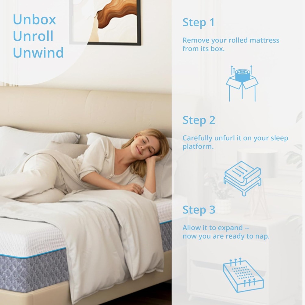 14 inch Queen matras in een do - Memory Foam Mattress In A Box Queen recensie en prijs