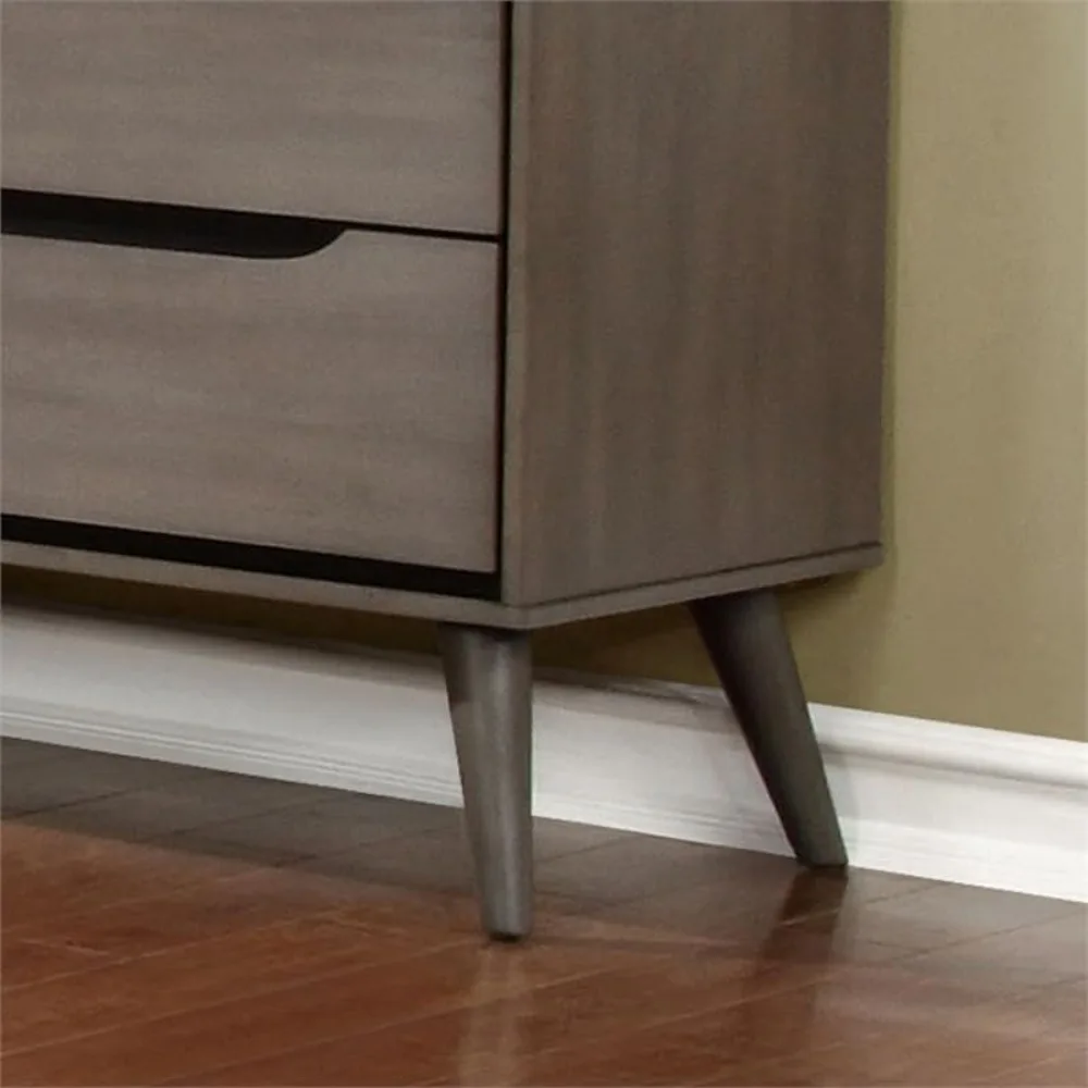 Voor 2-laden Mid-Century massi - Solid Wood Nightstand 2 Drawers recensie en prijs