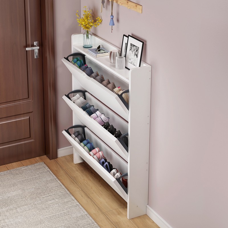 2-delige houten schoenenkast m - Shoe Rack Cabinet Narrow Entryway recensie en prijs