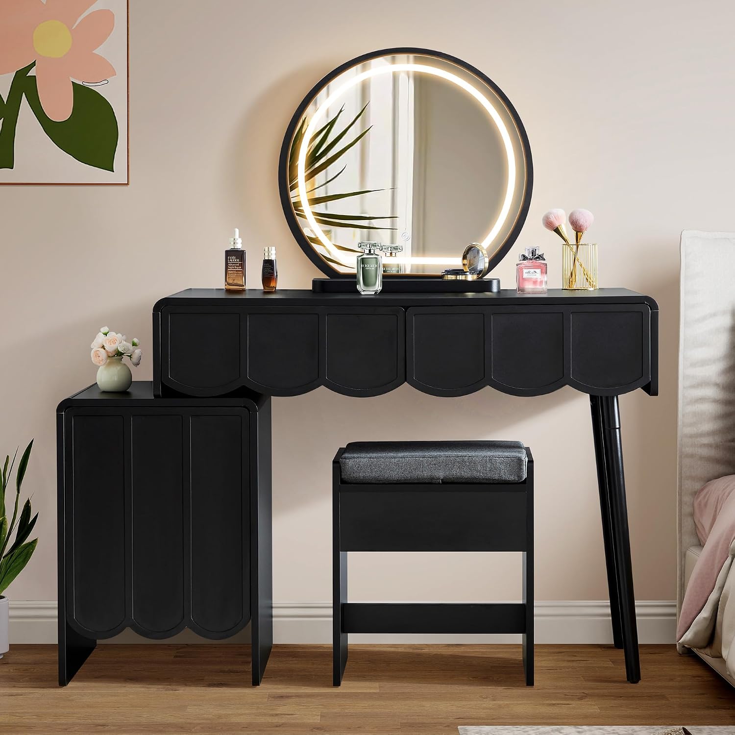 Kaptafel met spiegel en verlic - Dressing Table Vanity With Lighted Mirror recensie en prijs