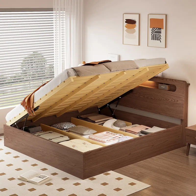 Modern massief houten hydrauli - Gas Lift Storage Bed Hydraulic recensie en prijs