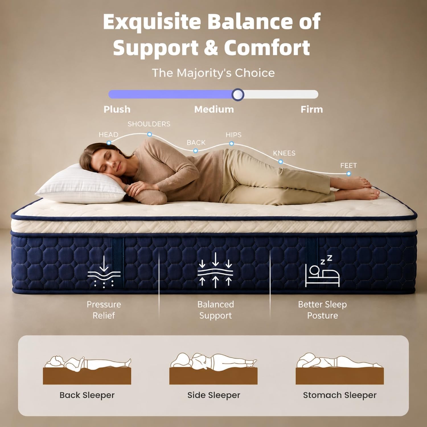Queen-size matras, 14 inch hyb - Memory Foam Mattress In A Box Queen recensie en prijs