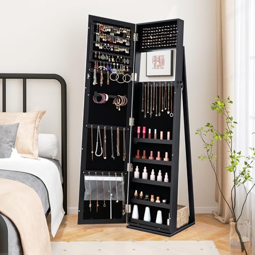 Sieradenkast met 62 inch hoge, - Full Length Mirror Jewelry Armoire recensie en prijs